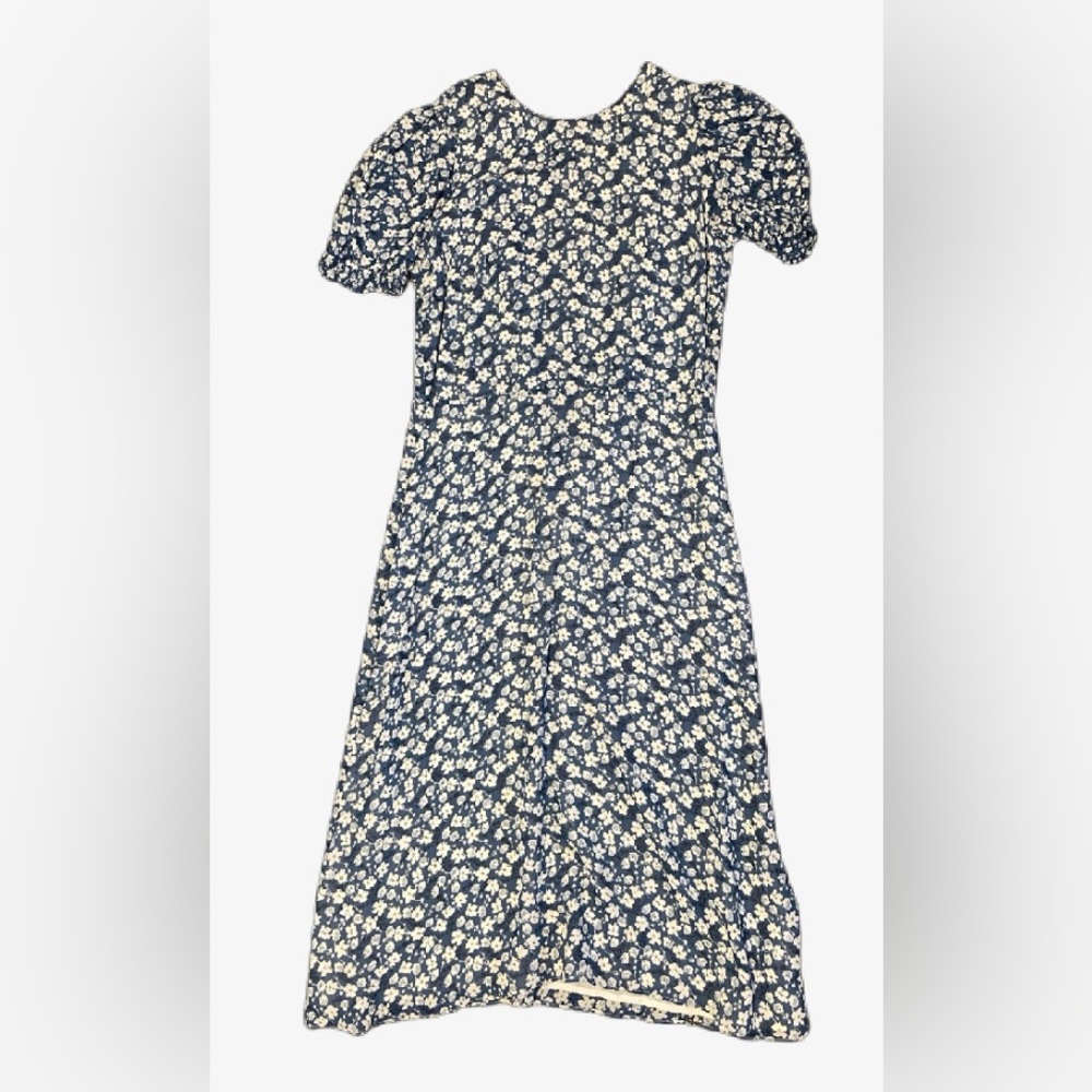Reformation Blue Floral Midi Dress - Picture 3 of 4
